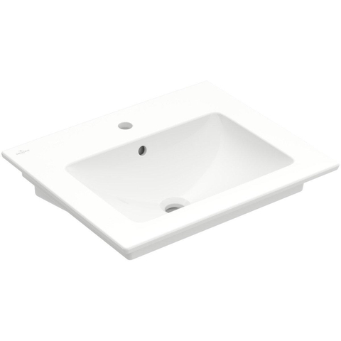 Villeroy & Boch Venticello lavabo - avec 1 trou de robinet 60x50cm - (adapté pour 3 trous de robinet) avec trop-plein blanc 1025150
