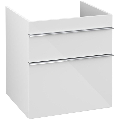 Villeroy & Boch venticello wastafelonderbouwkast - met 2 laden - voor wastafel - 55.3x50.2x59cm - glans wit GA50314