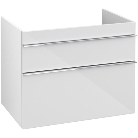 Villeroy & Boch venticello wastafelonderkast - 75.3x59cm 2x lade - glans wit GA51770