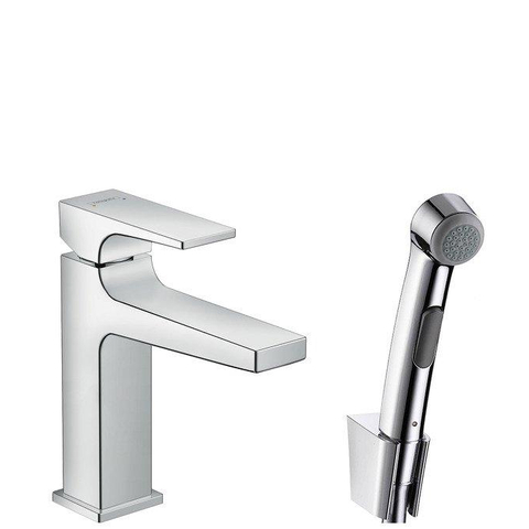 Hansgrohe Metropol Wastafelkraan - met 1jet - handdouche - hoogglans chroom SW99848