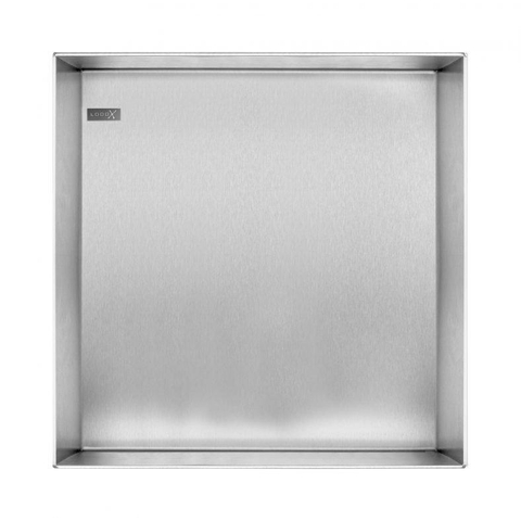 Looox Colour BoX inbouwnis - 15x30x10cm - RVS Zwart mat OUT10382