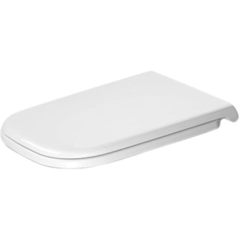 Duravit D-code Vital WC-zitting - 49x36.1x4.3cm - met softclose - met quickrelease - kunststof - afneembaar - wit glanzend 0295866
