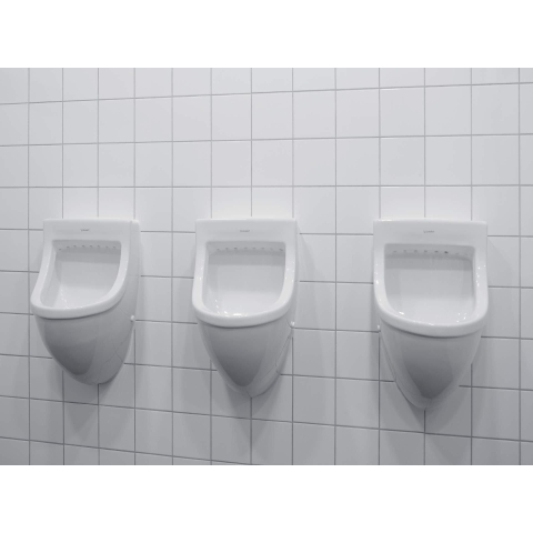 Duravit Starck 3 Urinoir afzuigend - met achterinlaat - met bevestiging - wit 0314803