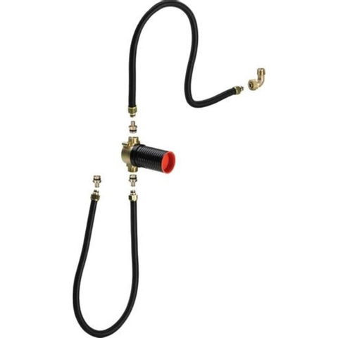 Viega Multiplex Trio Raccordement complet avec tuyaux et bouton obturable à encastrer 0500992