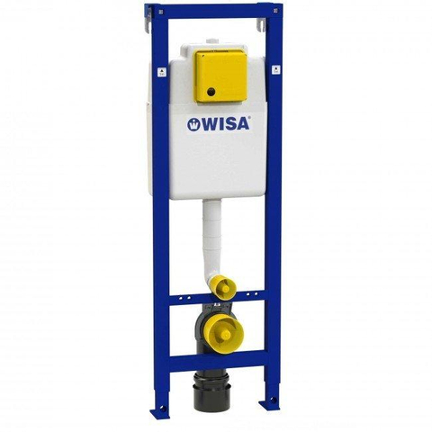 Wisa XS WC element met frontbediening wateraansluiting 16x2 inwendig h112-132xb38xd14-20cm SW87566