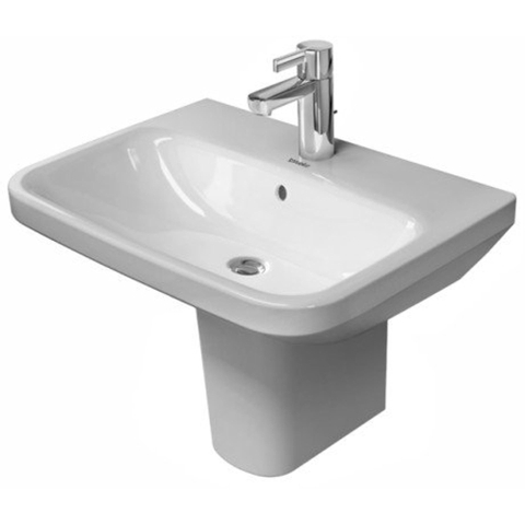 Duravit Durastyle Wastafel - 65x44cm - met 1 kraangat - met overloop - wit SW54093
