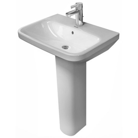 Duravit Durastyle Wastafel - 65x44cm - met 1 kraangat - met overloop - wit SW54093