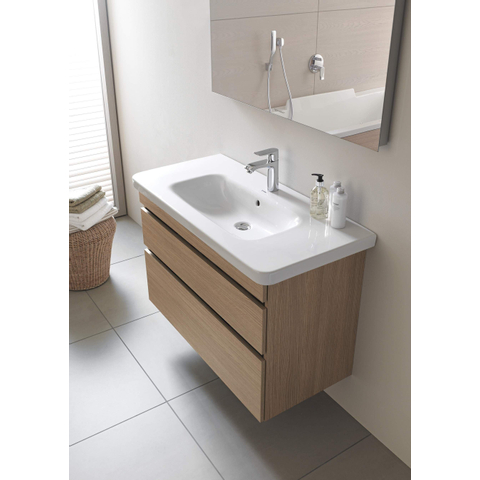 Duravit Durastyle Meubelwastafel - 80x48cm - met 1 kraangat - met overloop - wit SW54145