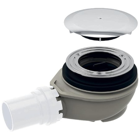 Geberit douchebakafvoer - met deksel - 90mm - hoogglans chroom SW203578