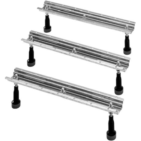Duravit Divers poten - voor bad/douchebak per - 3 stuks breedte >150cm - zilver 0313476
