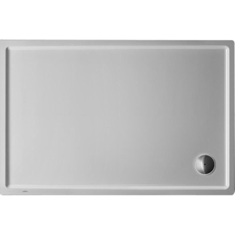 Duravit Starck Slimline Kunststof douchebak acryl rechthoekig - 120x90x5.5cm - zonder poten - wit 0297204