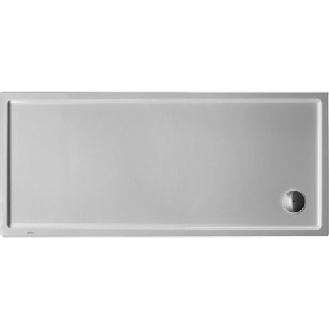 Duravit Starck Slimline Kunststof douchebak acryl rechthoekig - 160x90x6cm - zonder poten - wit 0297248