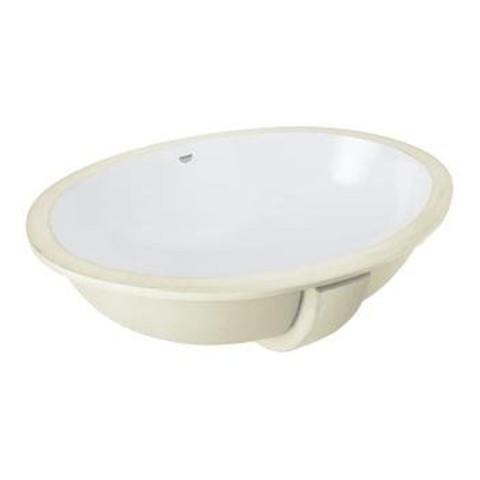 Grohe Bau keramiek lavabo - 56x42x21cm - ovale - sous plan - sans trou de robinet - blanc SW197117