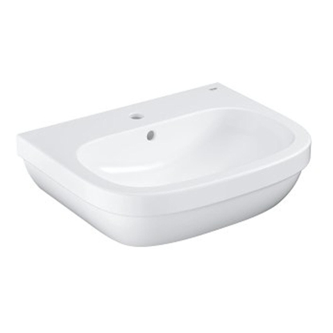 Grohe Euro Keramiek Wastafel - 60x48cm - met kraangat - met overloop - wit SW205895