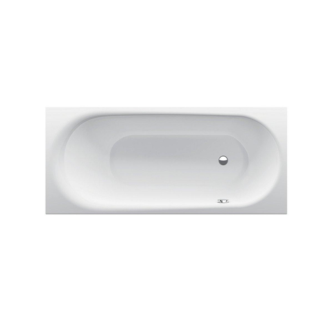 Bette Comodo baignoire 190x90x45cm côté pied droit trop-plein à l'avant blanc SW68344