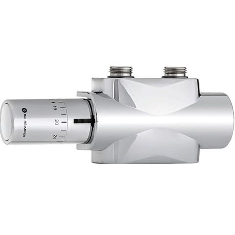 IMI Heimeier Multilux 4 1 ou 2 tubes set de bloc inférieur avec Halo, droit et coudé R1/2 - G3/4 ENTRAXE 50mm exécution design chromé SW209108