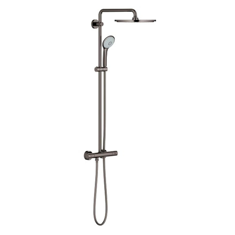 Grohe Euphoria System 310 ensemble de douche pluie apparent – thermostatique – douche de tête Ø 31 cm – barre de douche 88 cm – anthracite brillant SW98856