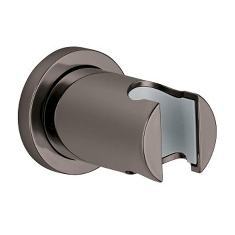 Grohe Rainshower Handdouchehouder - niet verstelbaar - ronde rozet - hard graphite (antraciet) SW98892