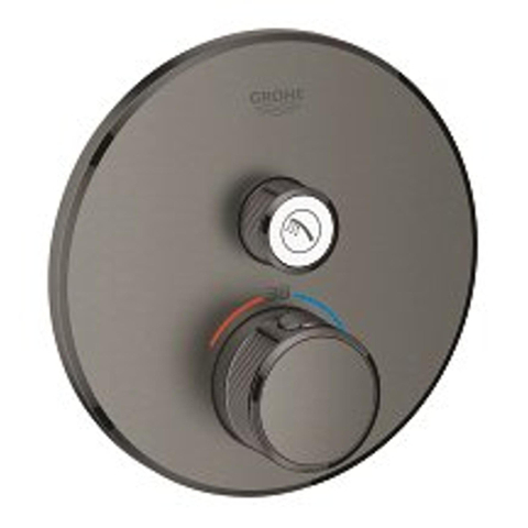 Grohe Grohtherm SmartControl Inbouw Douchekraan - thermostatisch - brushed hard graphite (antraciet) SW225093