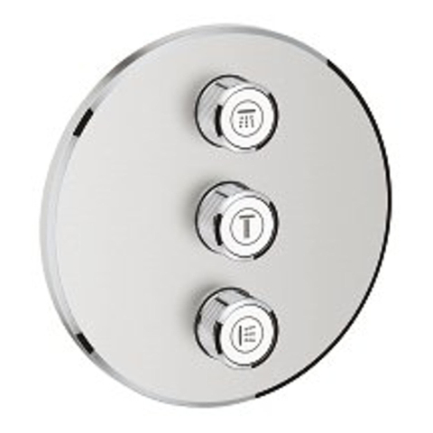 Grohe Grohtherm SmartControl Afdekset - thermostatisch - Supersteel (RVS) SW225098