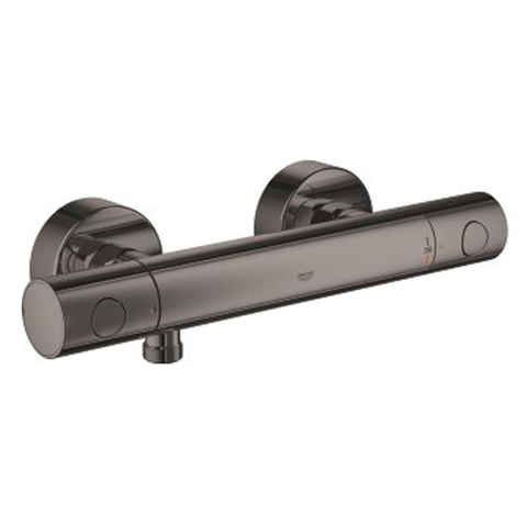Grohe Grohtherm 1000 Cosmopolitan M Douchekraan - thermostatisch - met koppelingen - EcoJoy - volumegreep met ecobutton - hard graphite (antraciet) SW98743
