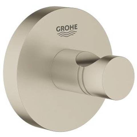 Grohe Essentials Handdoekhaak - rond - brushed nickel (nikkel) SW99007