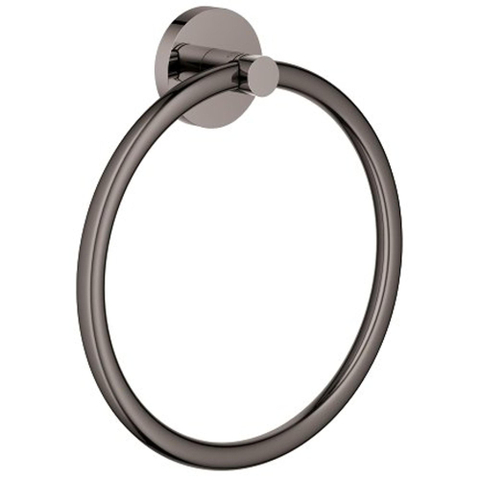 Grohe Essentials Handdoekring - 18cm - rond - hard graphite (antraciet) SW98944