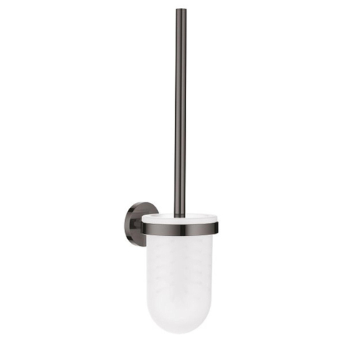Grohe Essentials Toiletborstelhouder - wandmontage - rond - open - hard graphite (antraciet) SW99040
