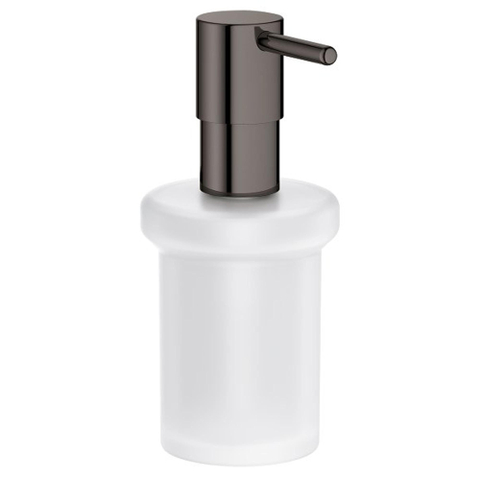 GROHE Essentials distributeur de savon en verre sans porteur Hard graphite brillant (anthracite) SW98936