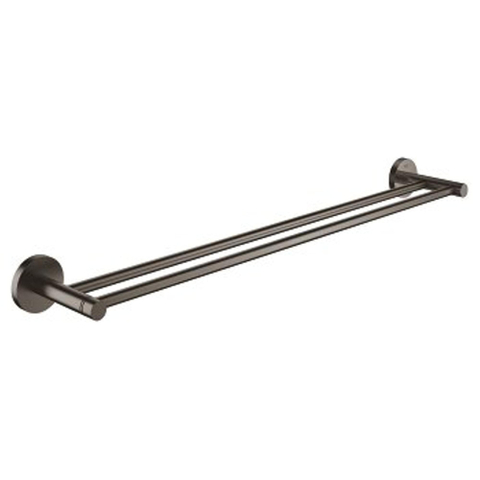 Grohe Essentials Handdoekhouder - 60cm - dubbel - brushed hard graphite (antraciet) SW98961