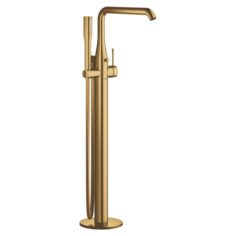 Grohe Essence New Afbouwdeel vrijstaande badkraan - omstel - draaibare uitloop 27.7cm - handdouche - doucheslang - brushed cool sunrise (goud) SW98813