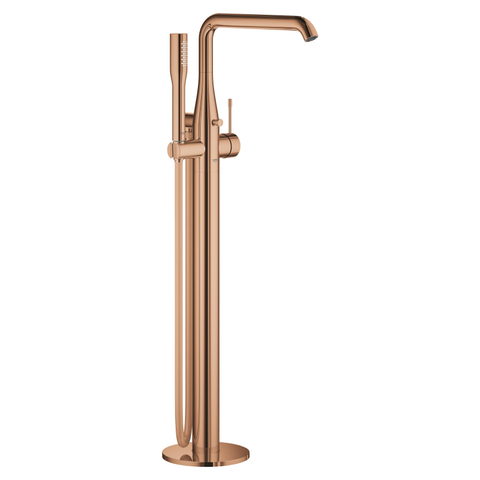 Grohe Essence New Afbouwdeel vrijstaande badkraan - omstel - draaibare uitloop 27.7cm - handdouche - doucheslang - warm sunset (koper) SW98810