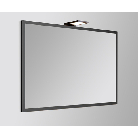 Vtwonen Goodmorning spiegel met lijst 120x60cm black OUTLET STORE20324