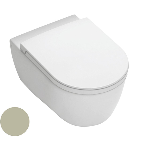 Royal Plaza Kolor Belbo hangtoilet – spoelrandloos – 35,5 x 54 cm – mat zand SW395456