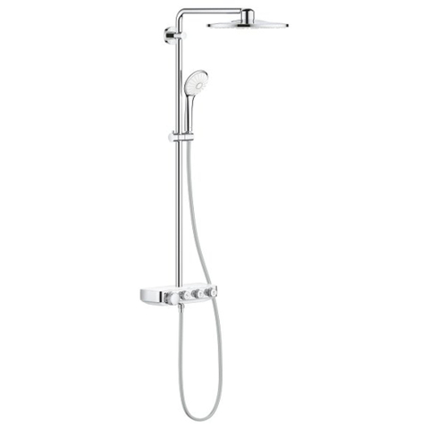 Grohe Euphoria SmartControl Regendoucheset Opbouw- hoofddouche 31cm - handdouche rond - moon white (wit) SW209455