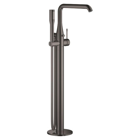 Grohe Essence New Afbouwdeel vrijstaande badkraan - omstel - draaibare uitloop 27.7cm - handdouche - doucheslang - hard graphite (antraciet) SW98808