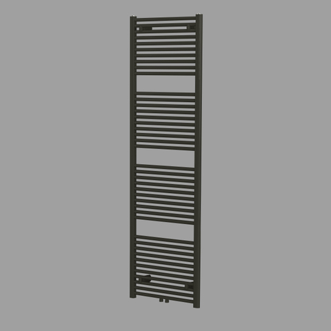 Royal Plaza Sorbus radiator 60x180cm 990watt recht met midden aansluiting mat zwart SW160732