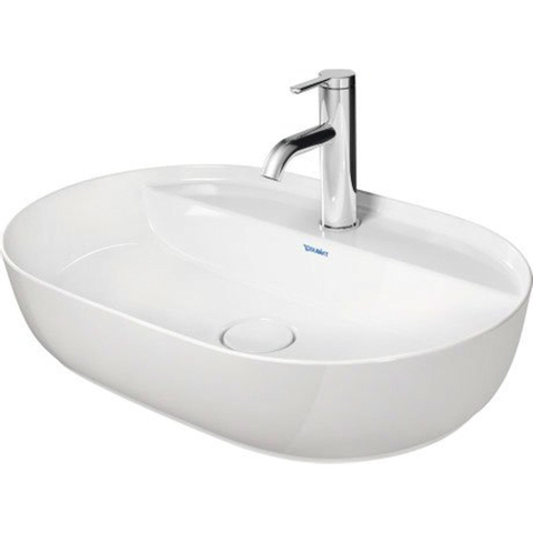 Duravit Luv Opzetwastafel - 60x40cm - met 1 kraangat - zonder overloop - glans wit SW227986