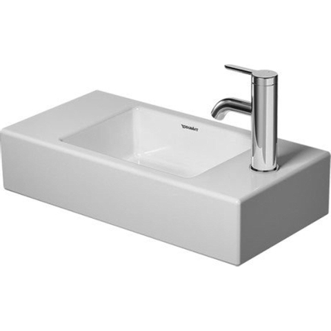 Duravit Vero air Fontein - 50x25cm - 1 kraangat links - zonder overloop - wit SW228012