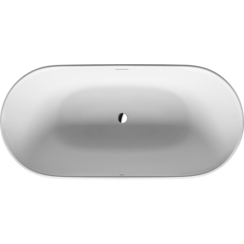 Duravit Luv Vrijstaand bad - 1800x850mm - met mantel - inclusief af- en overloopgarnituur - mat wit SW228003