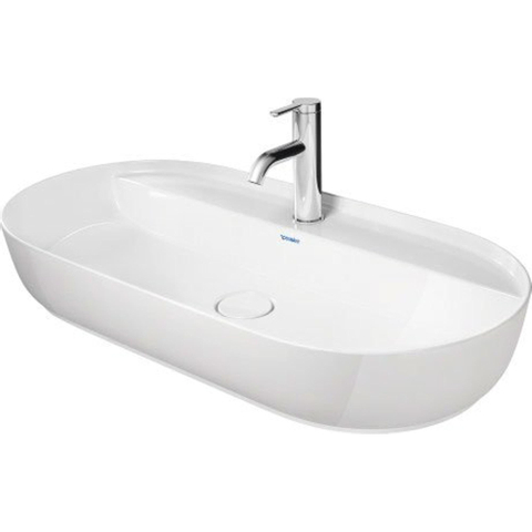 Duravit Luv Opzetwastafel - 80x40cm - met 1 kraangat - zonder overloop - glans wit SW227987