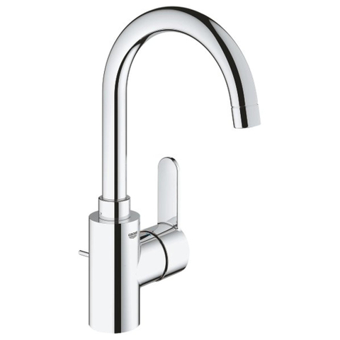 Grohe Eurostyle Cosmopolitan Wastafelkraan - L-Size - met afvoerplug - hoge draaibare uitloop - chroom SW225264