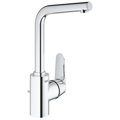 GROHE Eurodisc Cosmopolitan wastafelkraan L-size met afvoerplug met hoge draaibare uitloop chroom SW225262