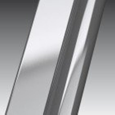 Novellini Giada mur fixe f 84/87x195cm profil chrome mat et verre clair 0334533