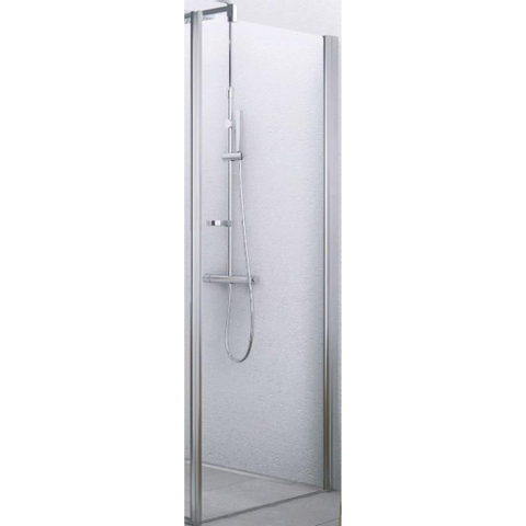 Novellini Giada paroi fixe F 84/87x195cm profil chromé mat et verre transparent 0334533