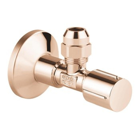 Grohe Hoekstopkraan - knel - 1/2x3/8 inch - met metalen greep - warm sunset (koper) SW236956