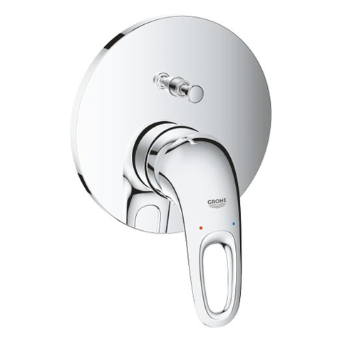 Grohe Eurostyle New Afbouwdeel - voor inbouw badkraan - met omstel - met open greep - chroom SW236943