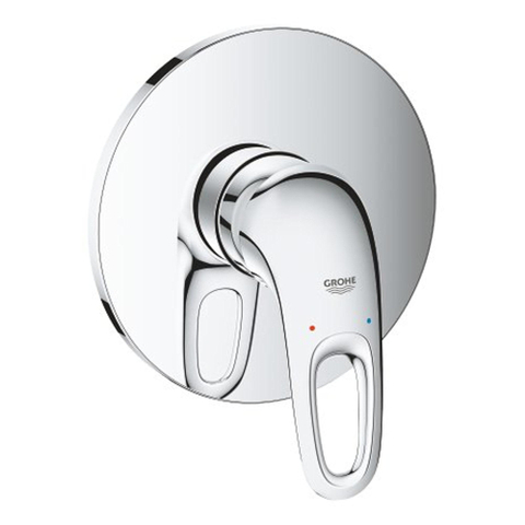 Grohe Eurostyle New Mitigeur thermostatique encastré - 1 bouton - sans inverseur - poignée ouverte - chrome SW236941