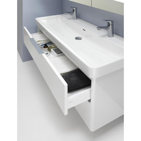 Laufen Base for Pro S meuble sous lavabo avec 2 tiroirs pour lavabo H814965 116x44x53cm blanc brillant SW157452