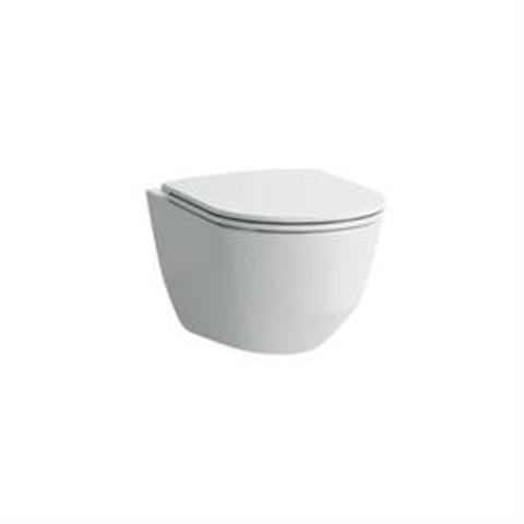 Laufen Pro Pack WC suspendu 39.7x55.7x46.5cm sans bride abattant wc slimseat softclose céramique brillant blanc SW97463